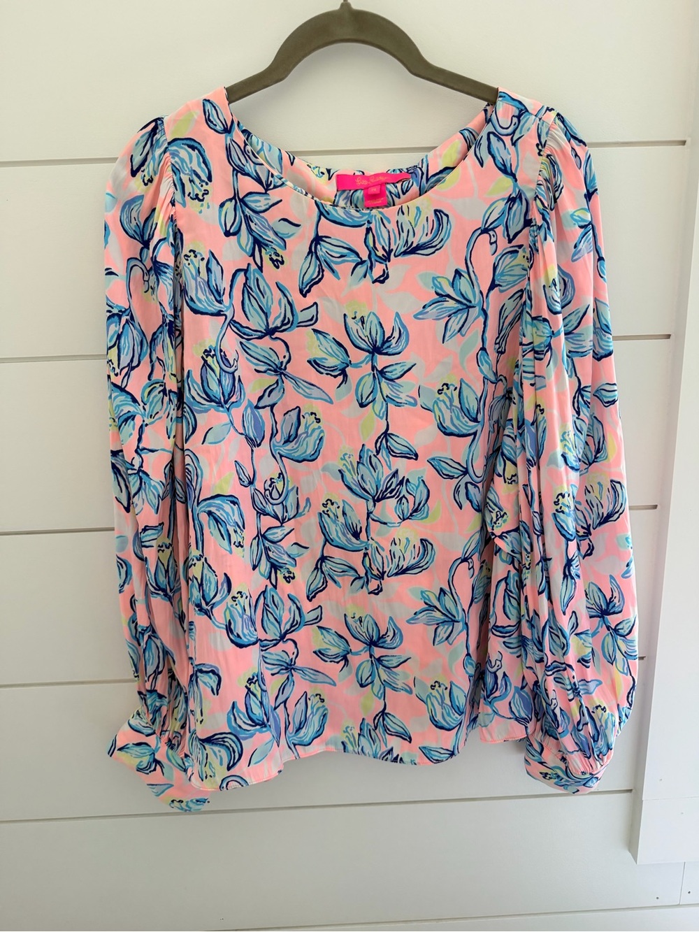Lilly Pulitzer Floral Puff-Sleeve Women’s Blouse